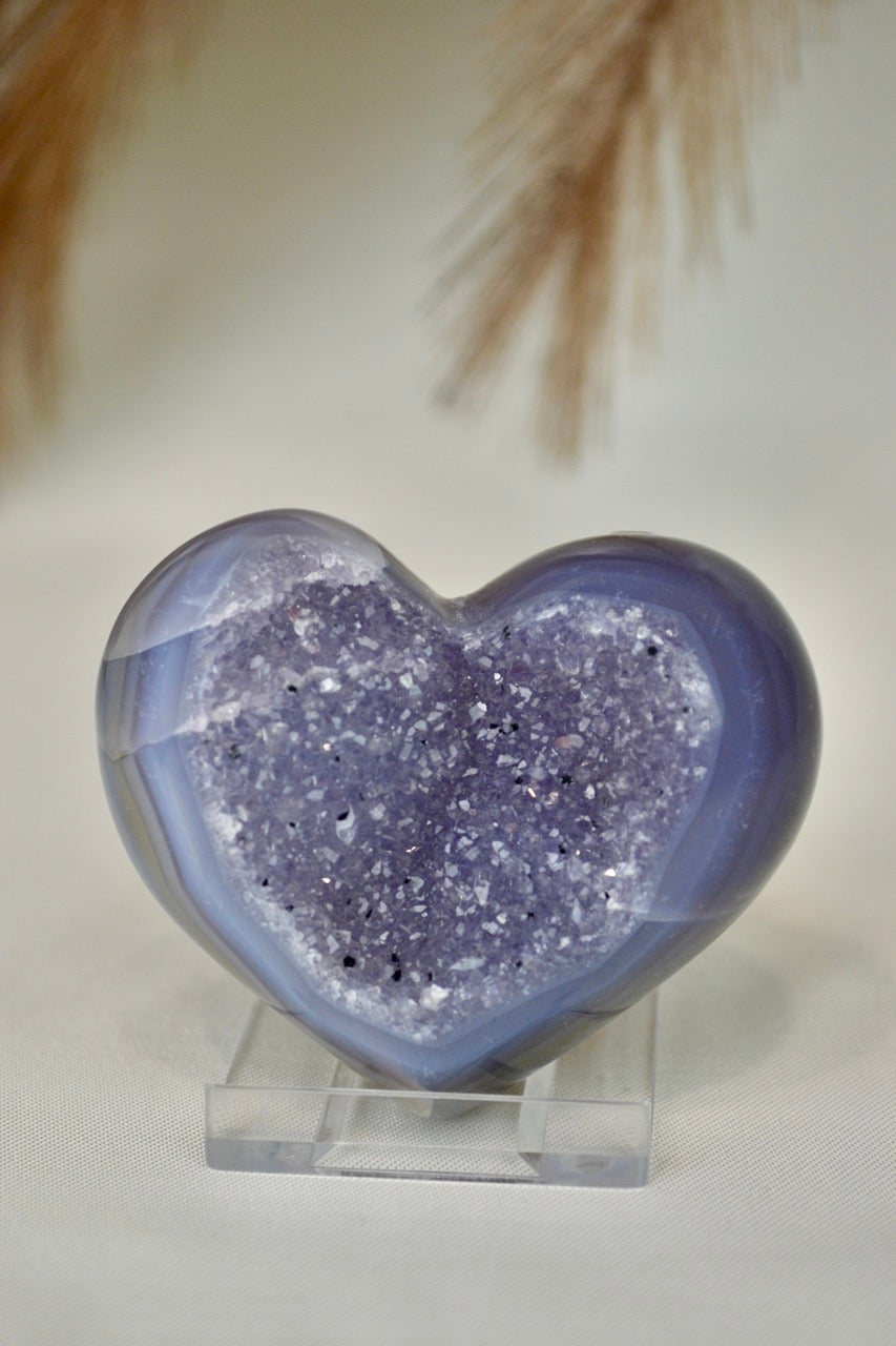 Druzy Agate Heart A