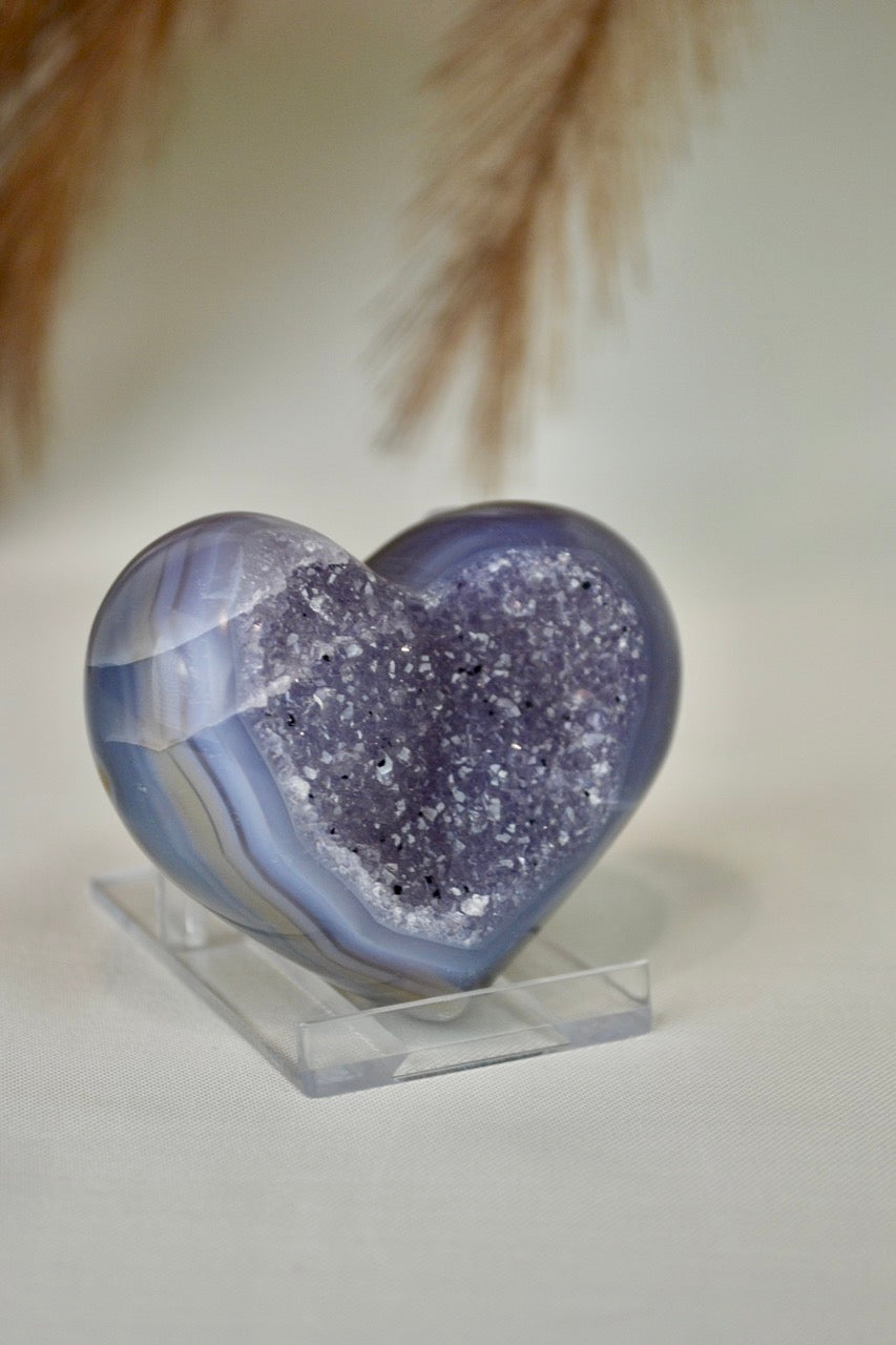 Druzy Agate Heart A