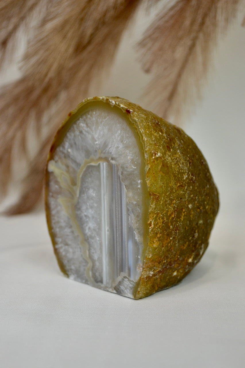 Agate Geode Tea Light Holder B