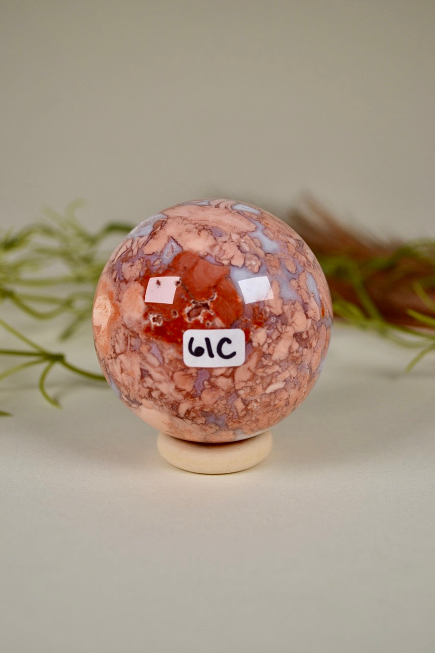 Antique Pink Agate Sphere