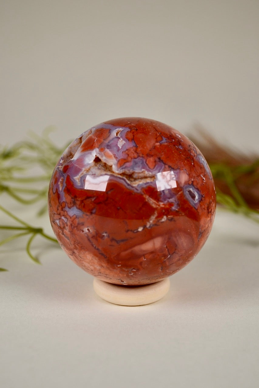 Antique Pink Agate Sphere