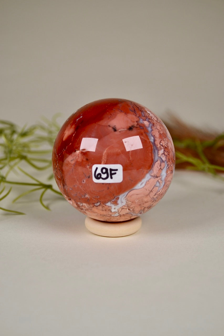 Antique Pink Agate Sphere