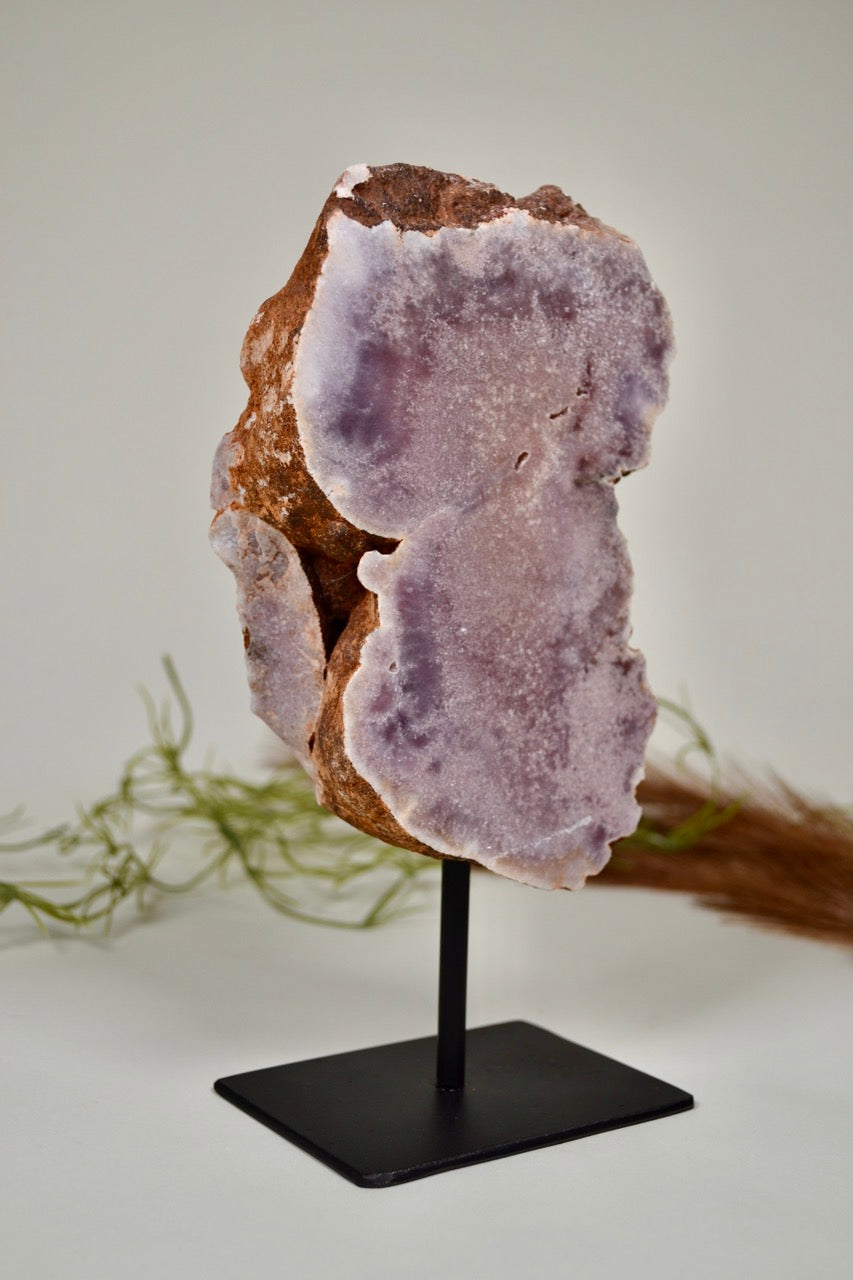 Pink Amethyst on Black stand