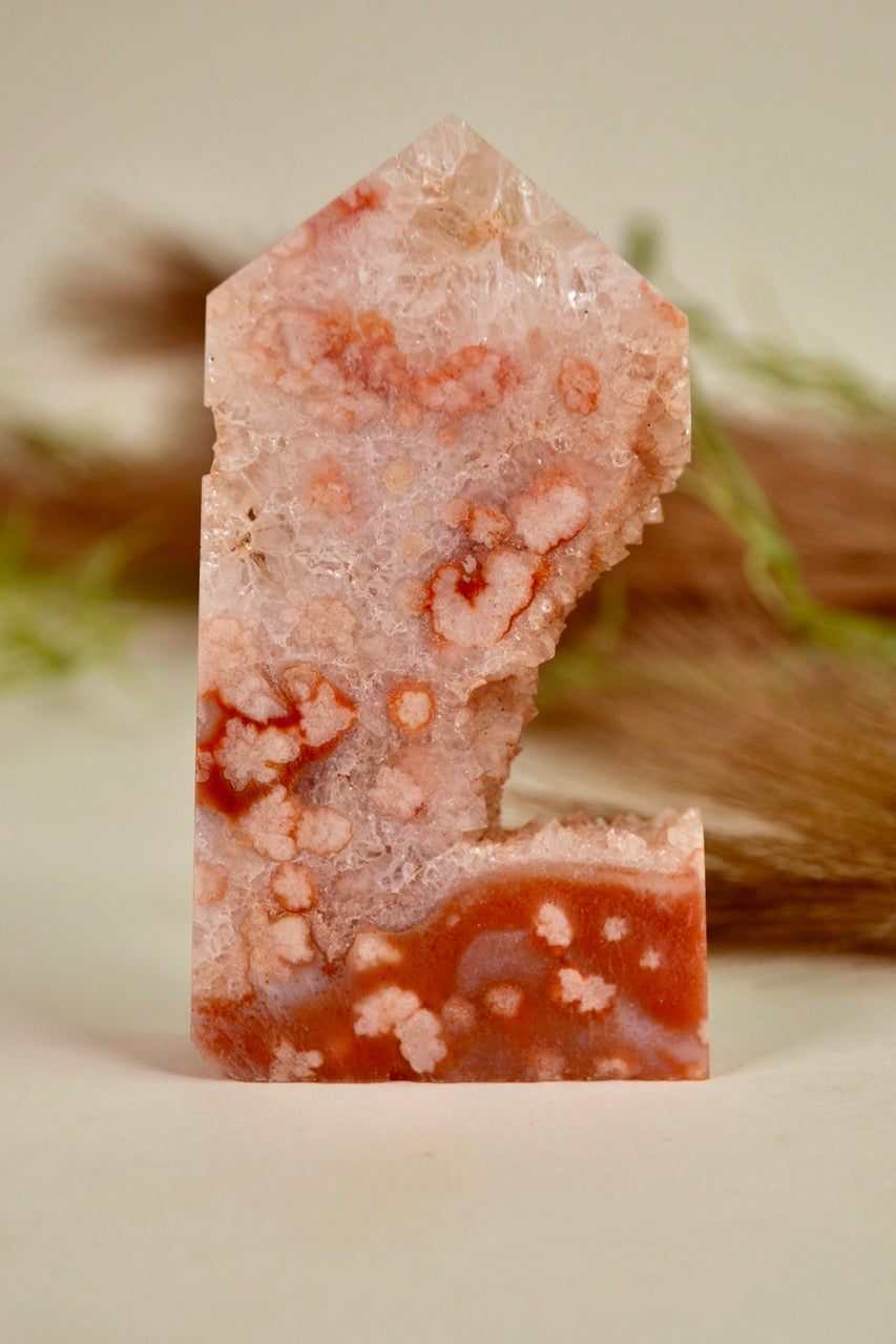 Carnelian Flower Agate Tower - Group 2