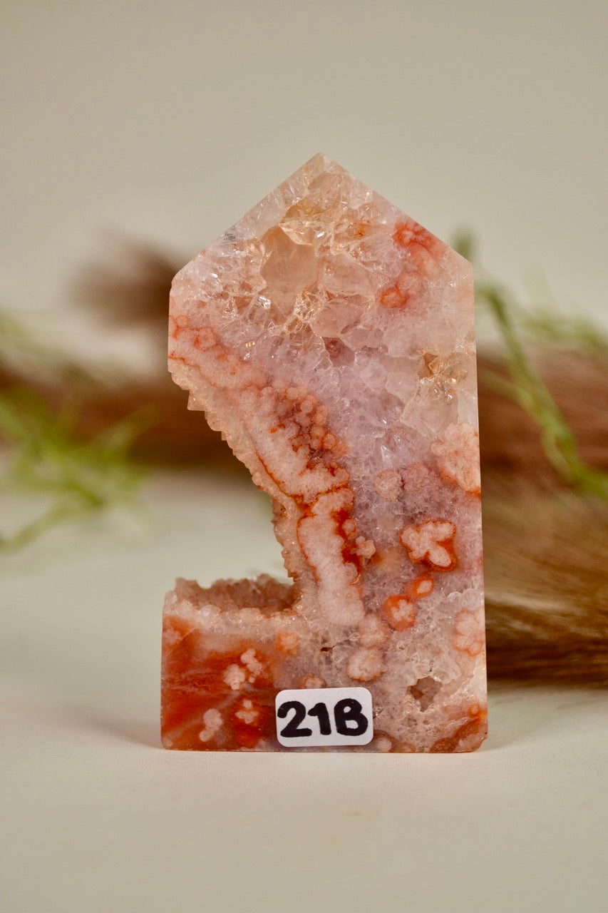 Carnelian Flower Agate Tower - Group 2