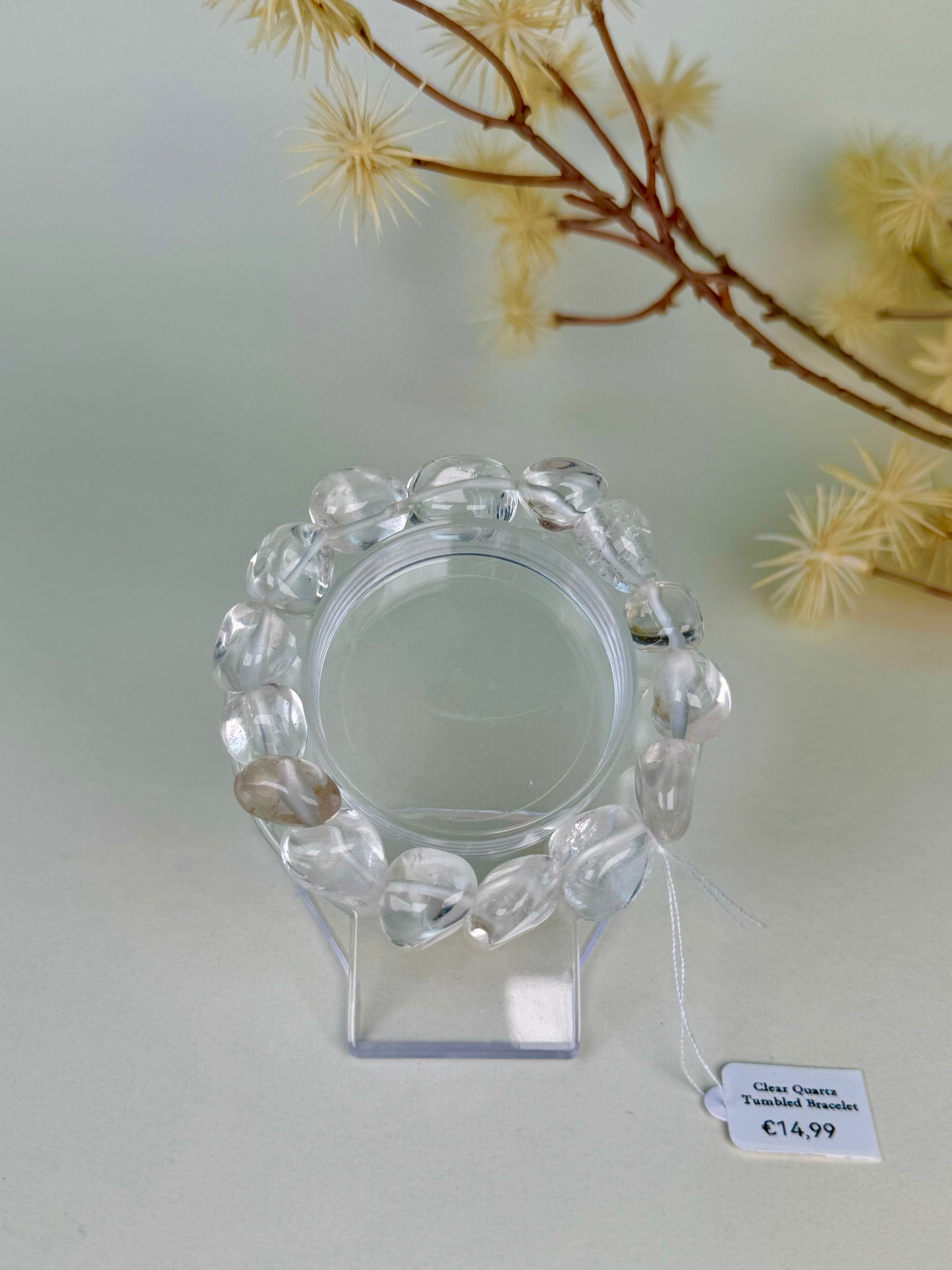 Clear Quartz Tumble Bracelet