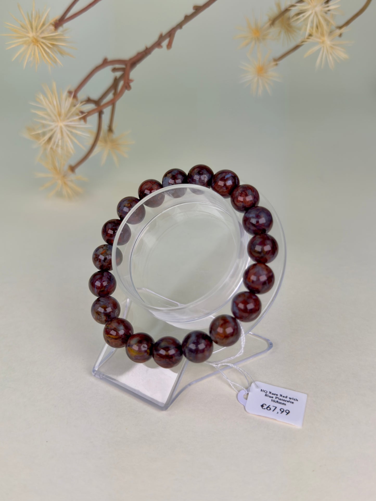 HQ Rare Red with Blue Pietersite 11mm