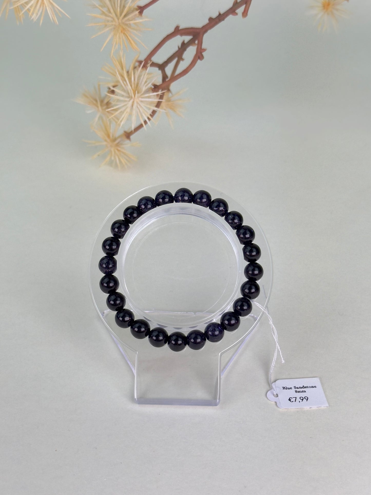 Blue Sandstone Bracelet 8mm