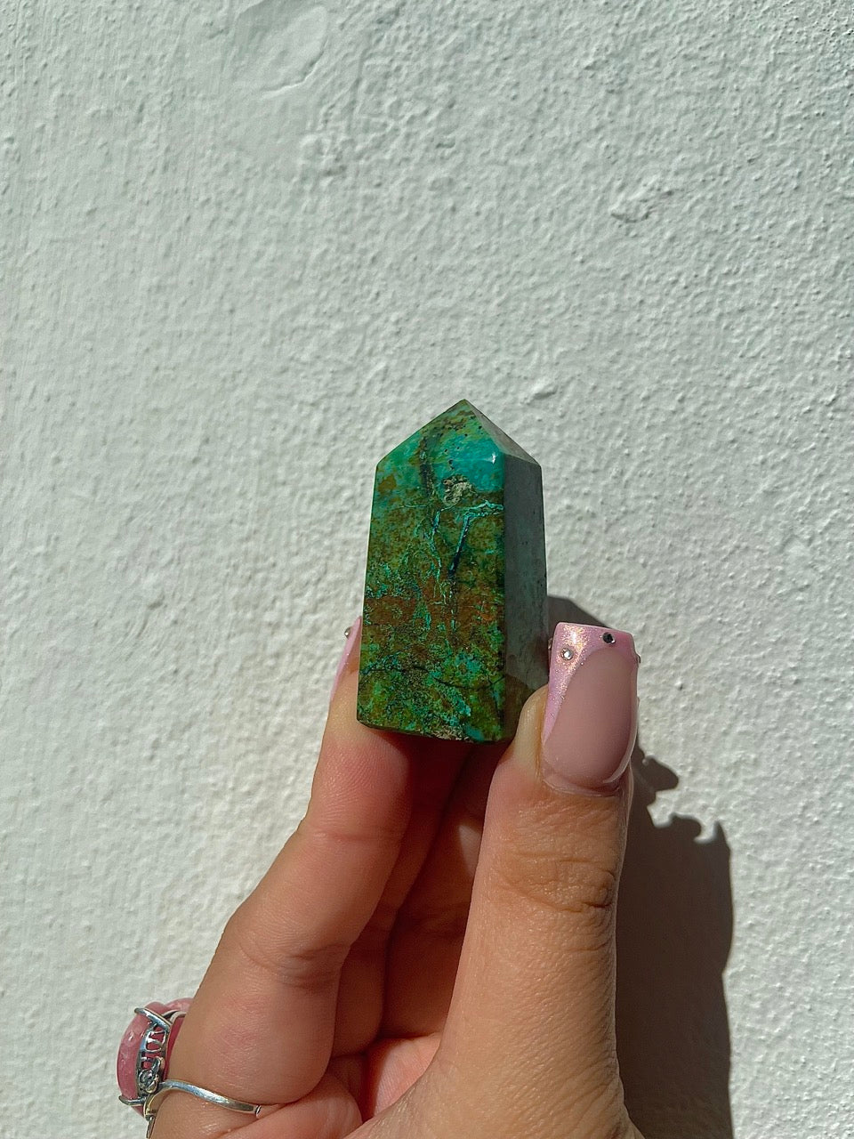 Small Azurite Points - Intuitively Chosen