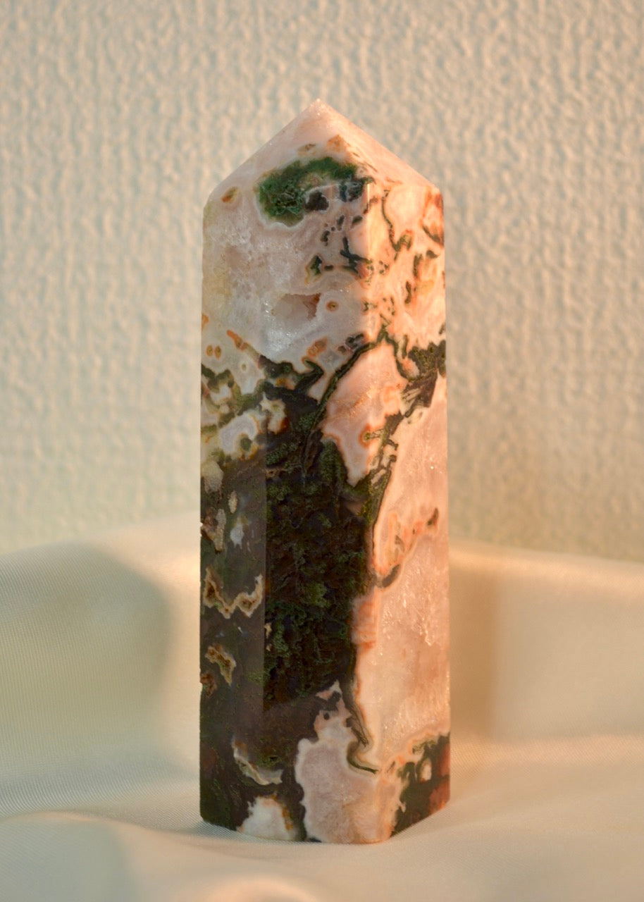 Red Moss Agate Tower B