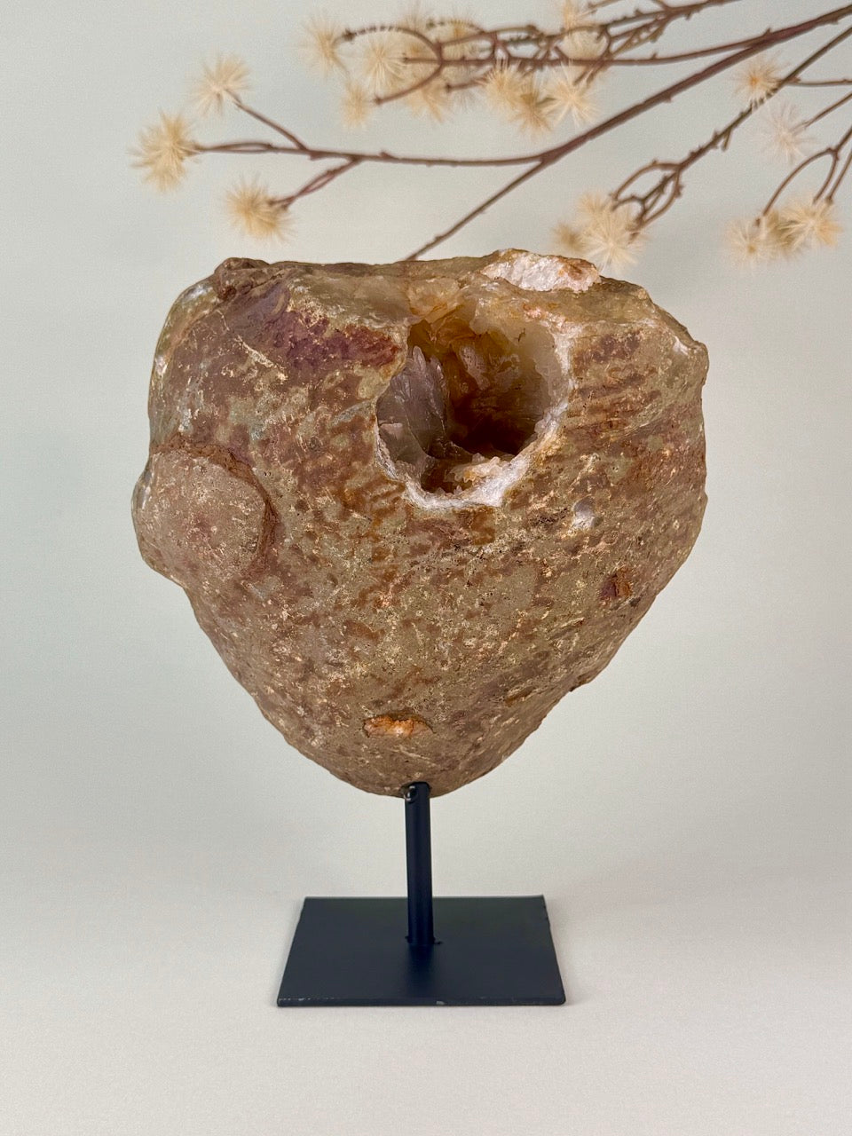 Druzy Agate on Stand