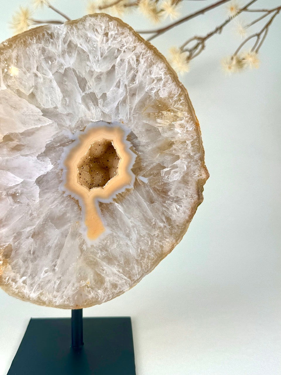 Druzy Agate on Stand