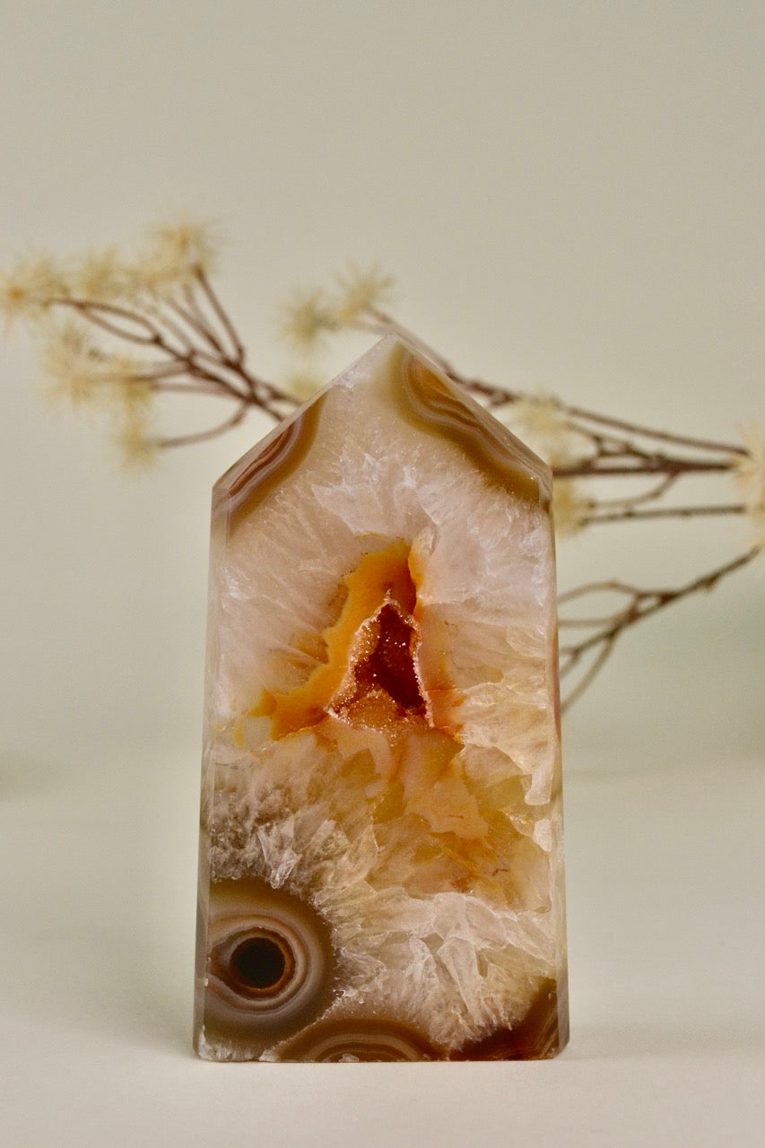 Druzy Agate Tower D
