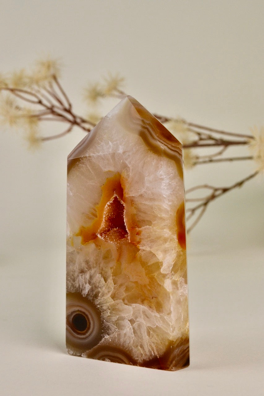 Druzy Agate Tower D