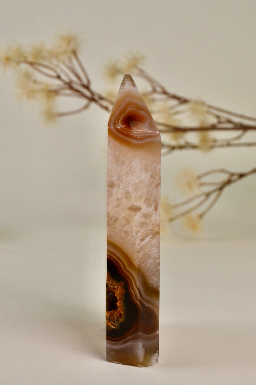 Druzy Agate Tower D