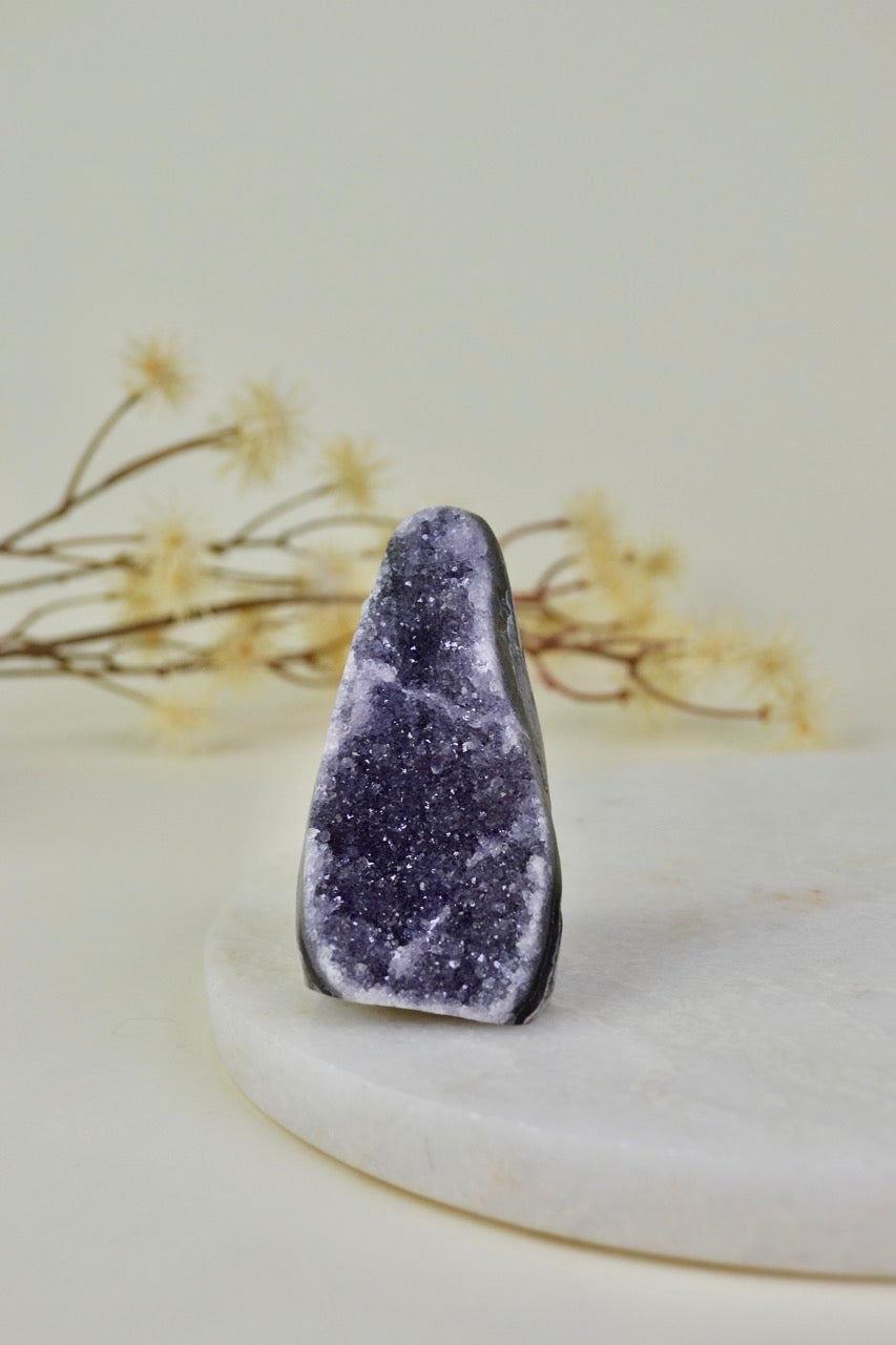 Amethyst Cut Base Cluster A09