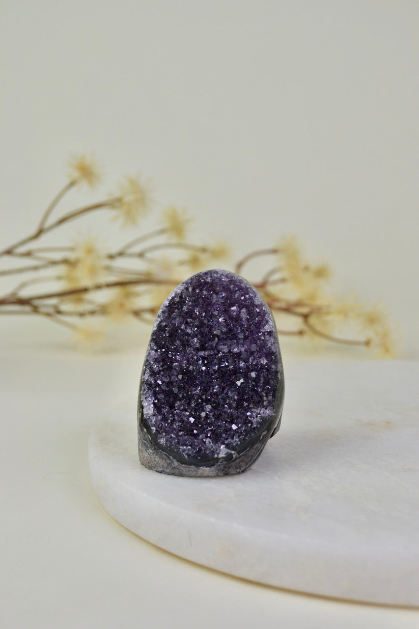 Amethyst Cut Base Cluster A09