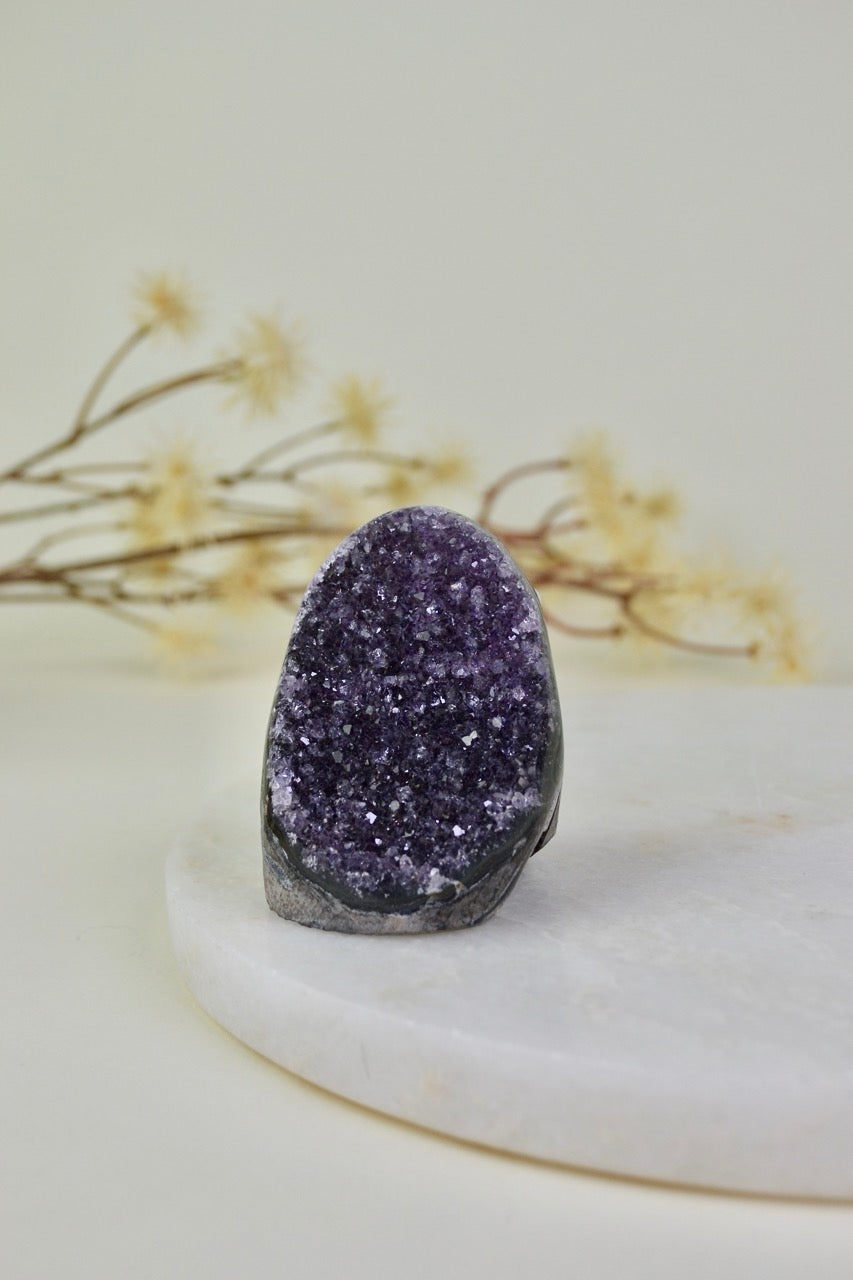 Amethyst Cut Base Cluster A09
