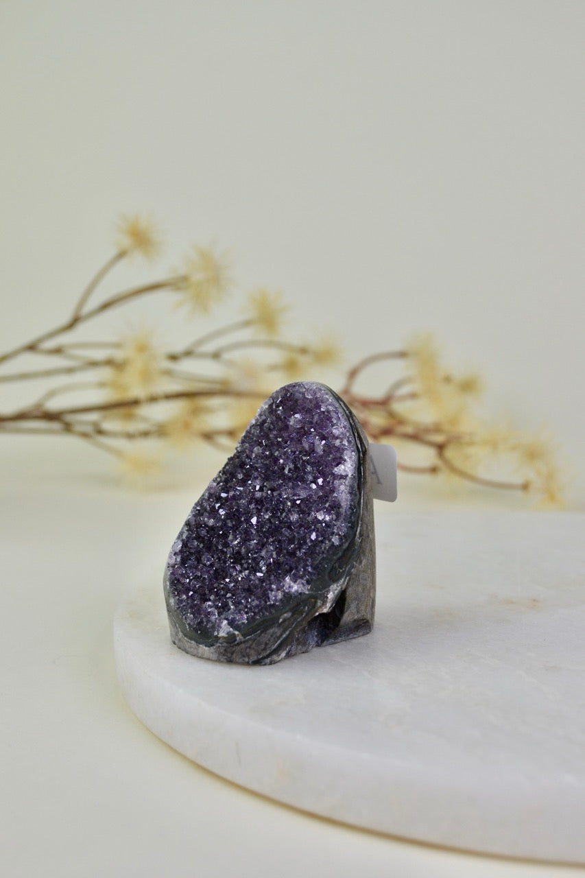 Amethyst Cut Base Cluster A09