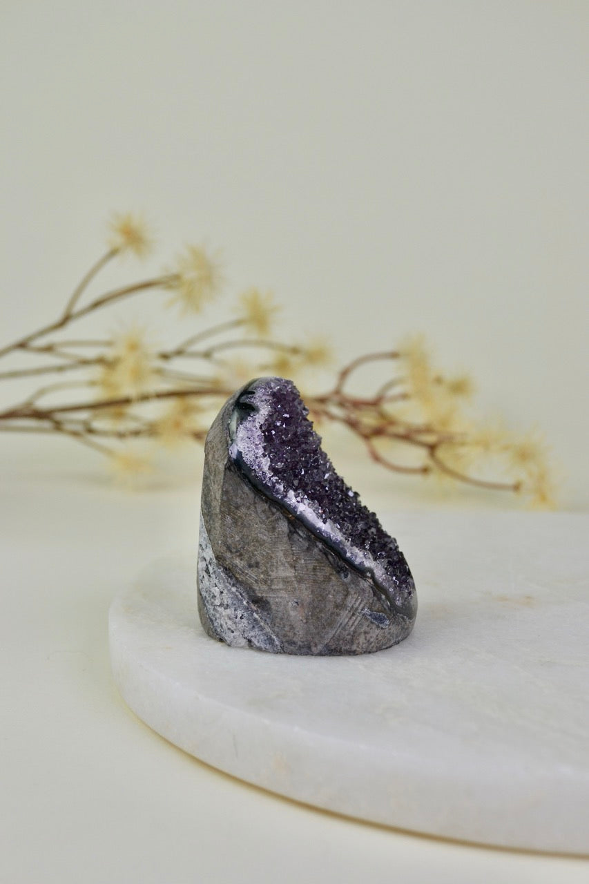 Amethyst Cut Base Cluster A09