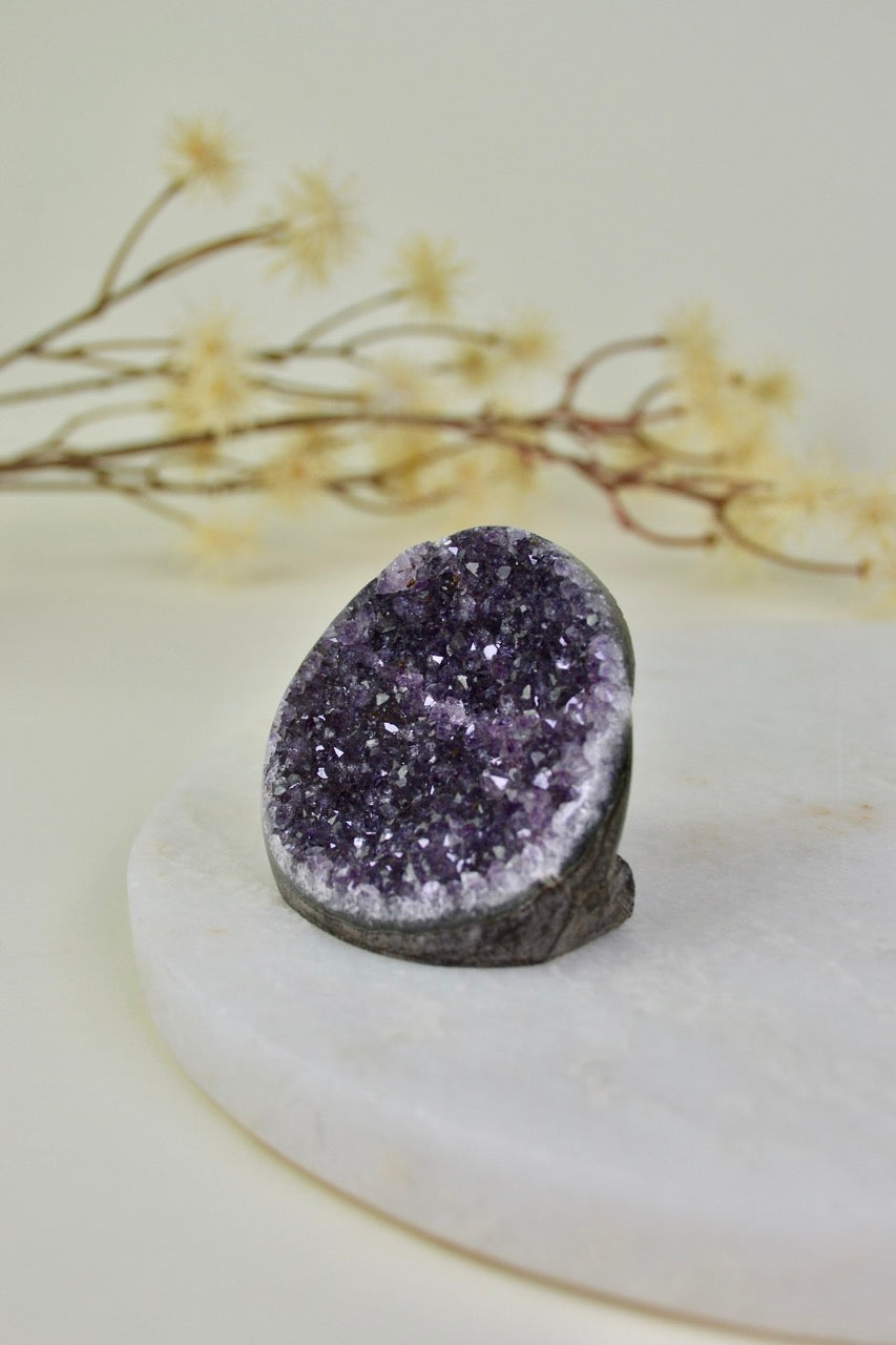 Amethyst Cut Base Cluster A02