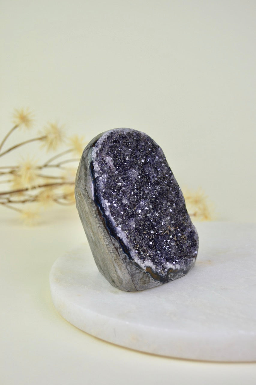 Amethyst Cut Base Cluster A22