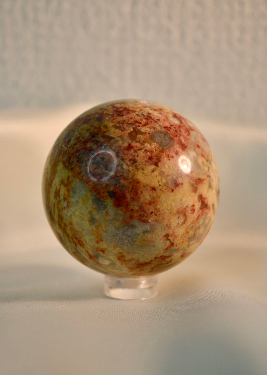 Crazy Lace Agate Sphere A