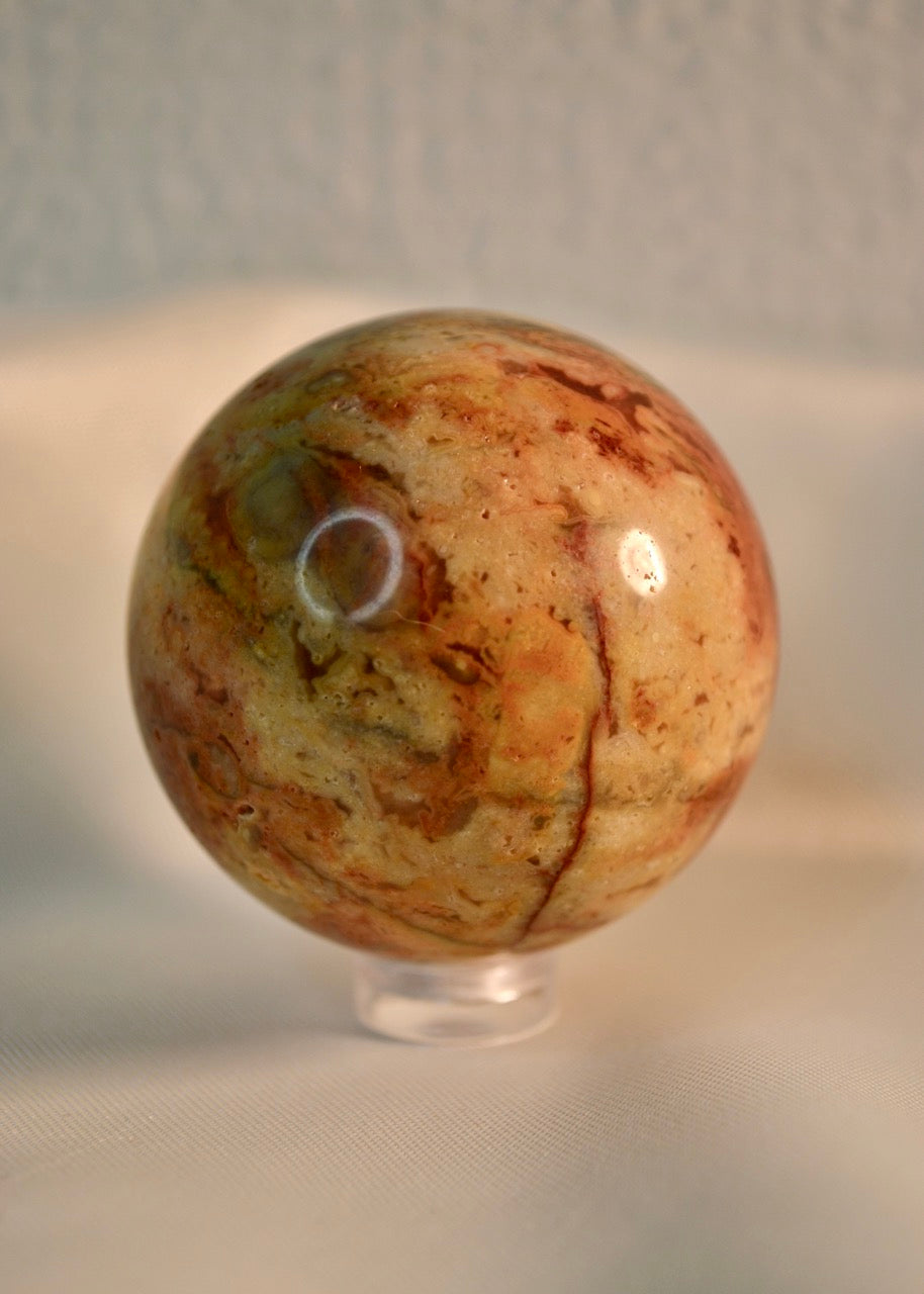 Crazy Lace Agate Sphere D