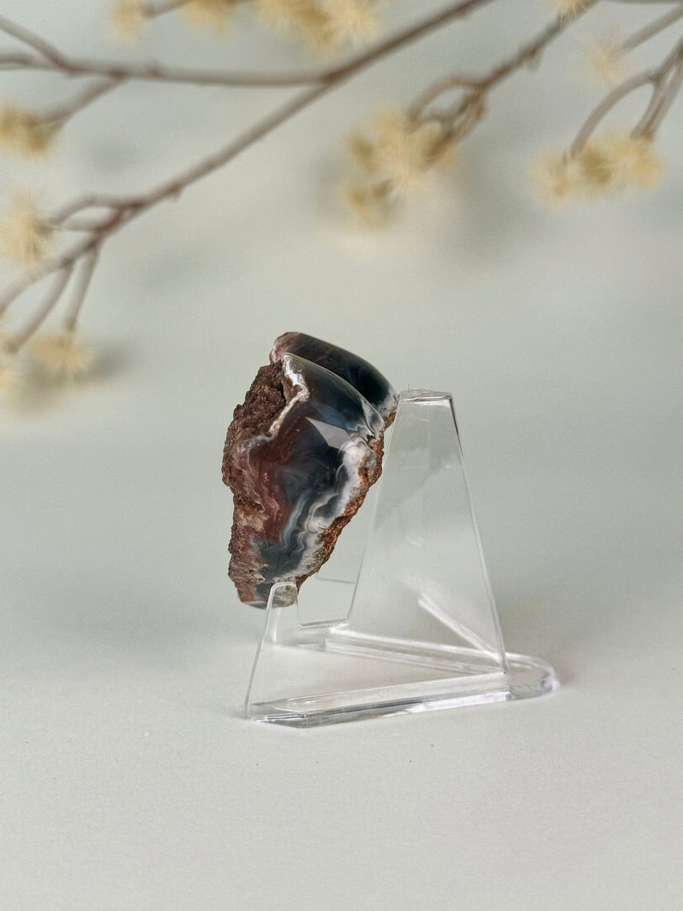 Druzy Chalcedony Heart B