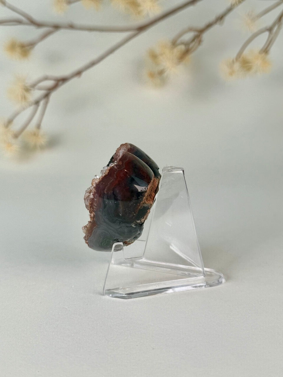 Druzy Chalcedony Heart C
