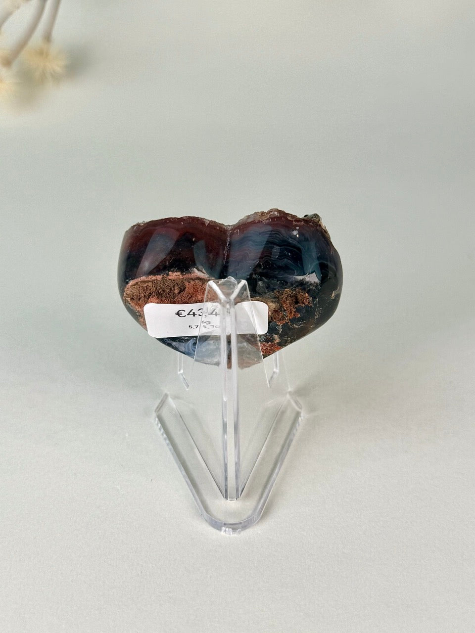 Druzy Chalcedony Heart C