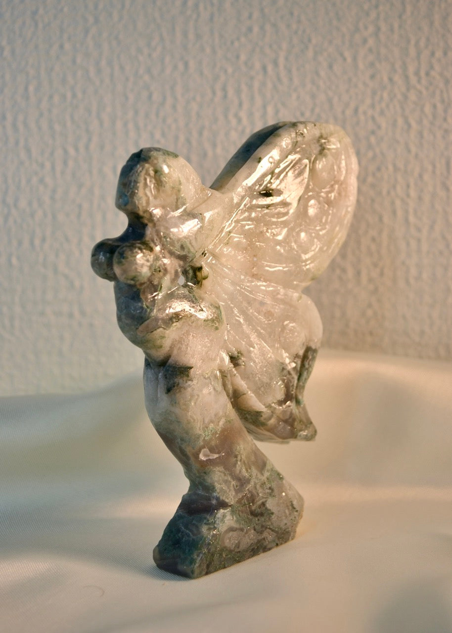 Moss Agate Fairy