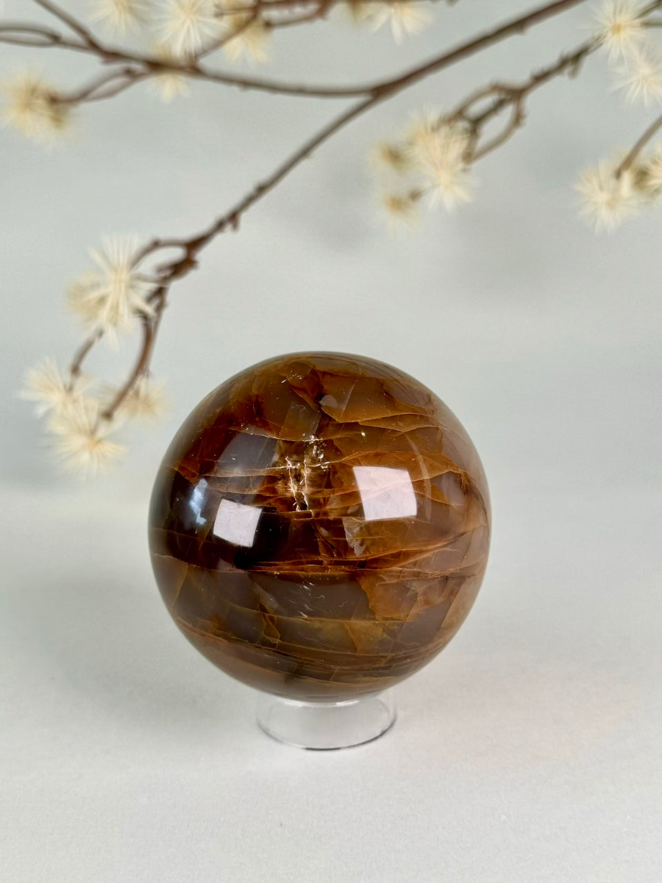 Peach Moonstone Sphere C
