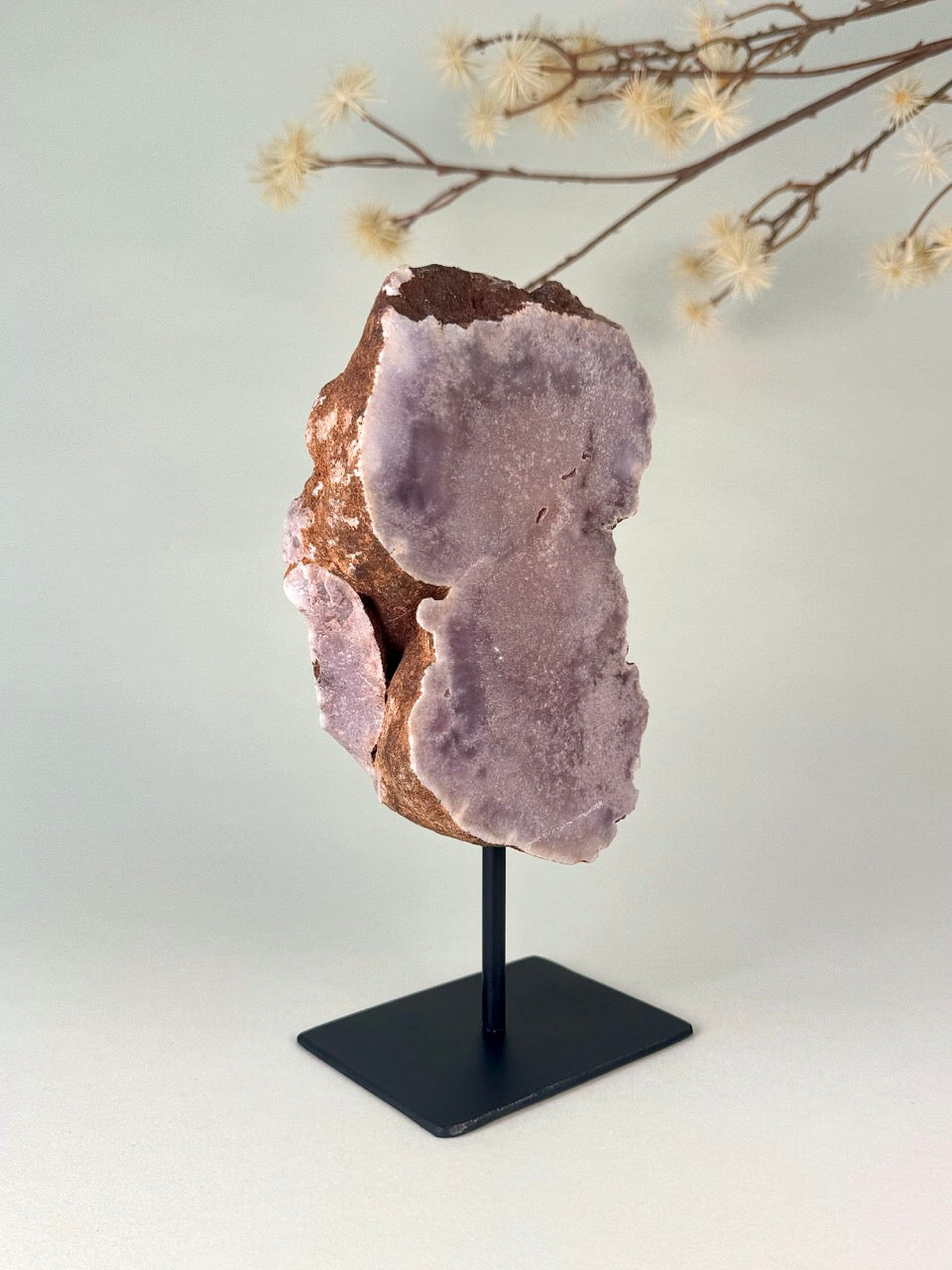 Pink Amethyst on Pin