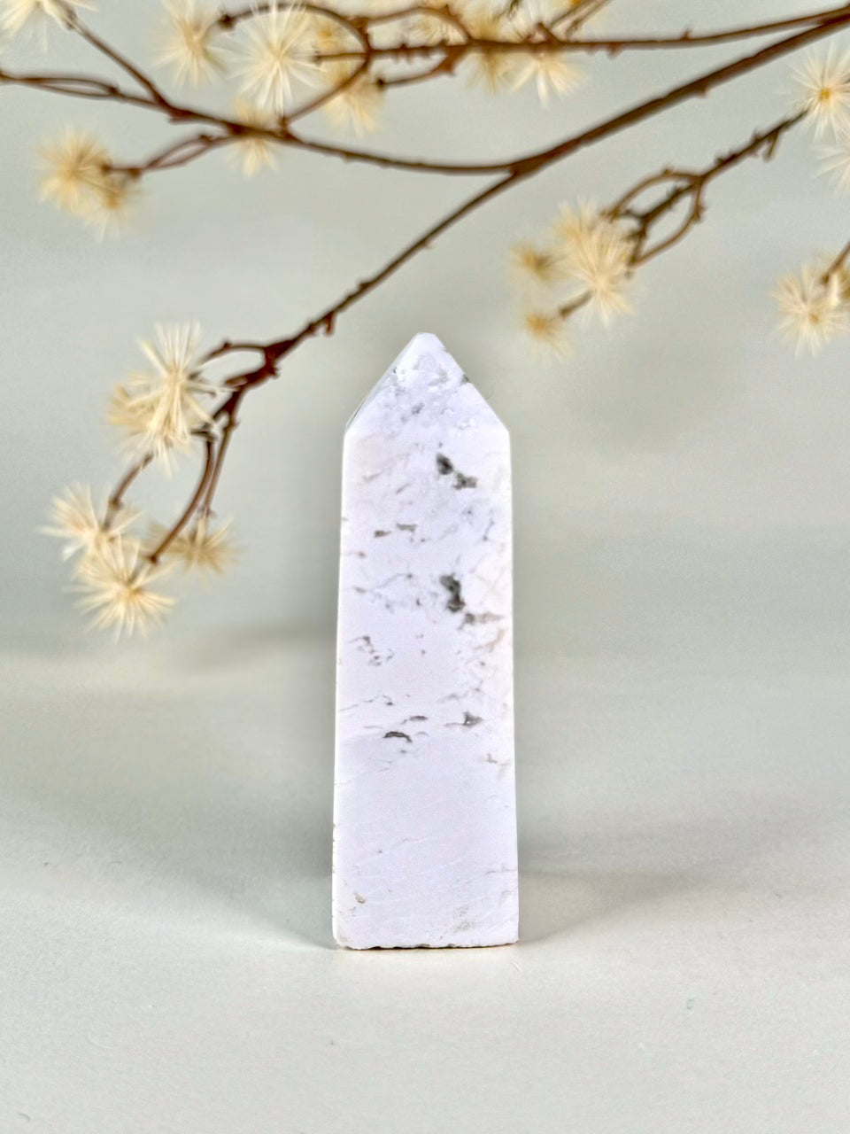 Snow Plume Agate Tower A