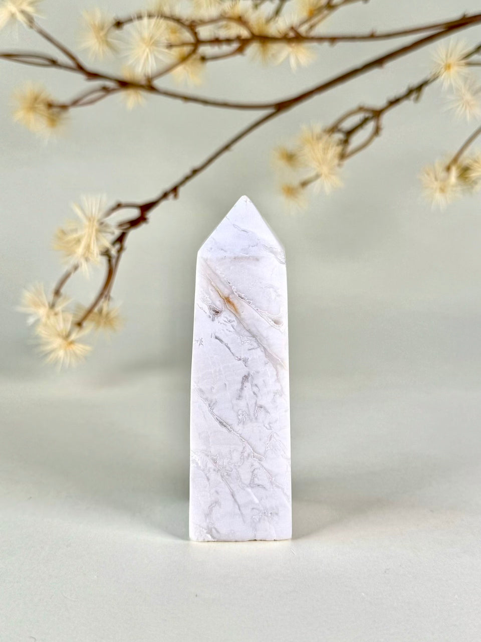 Snow Plume Agate Tower C