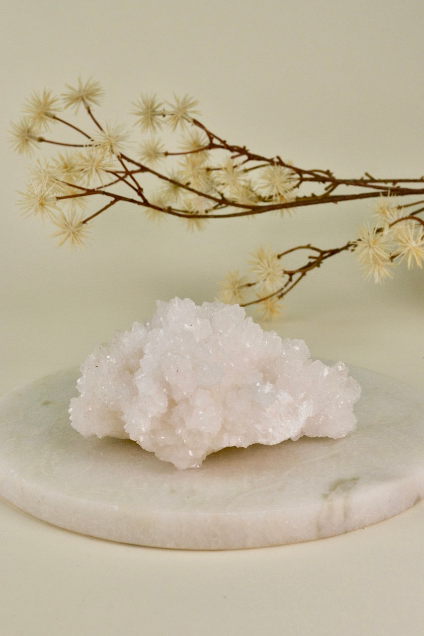 White Aragonite Cluster (Mexico) E