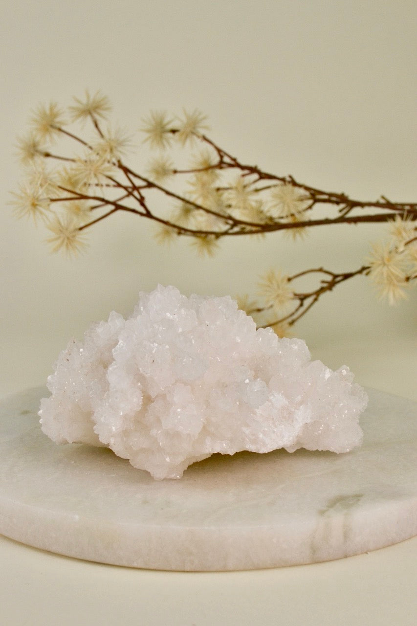 White Aragonite Cluster (Mexico) E