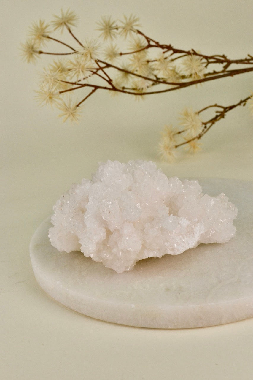 White Aragonite Cluster (Mexico) E