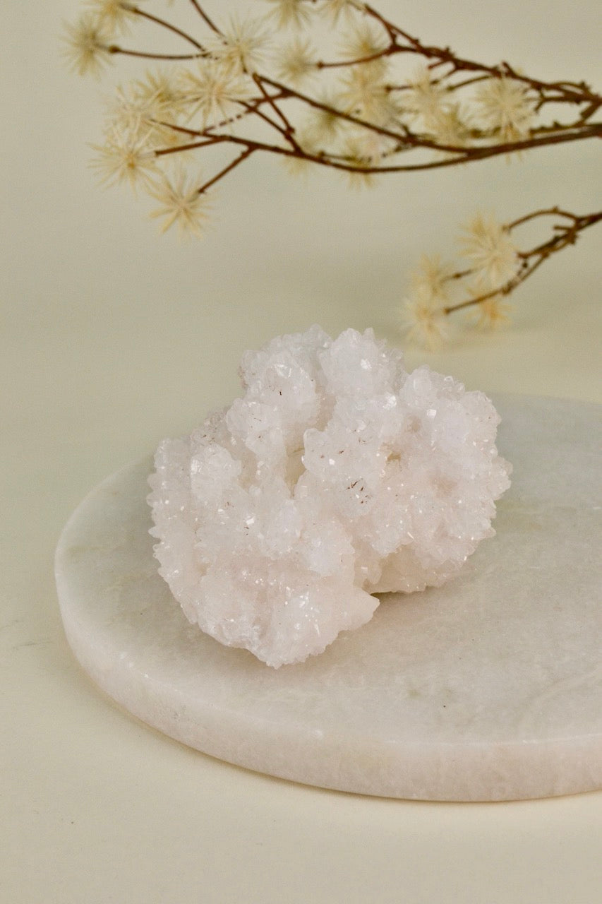 White Aragonite Cluster (Mexico) E