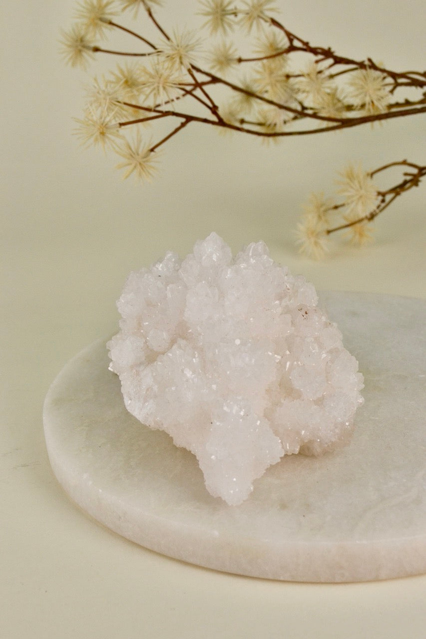 White Aragonite Cluster (Mexico) E