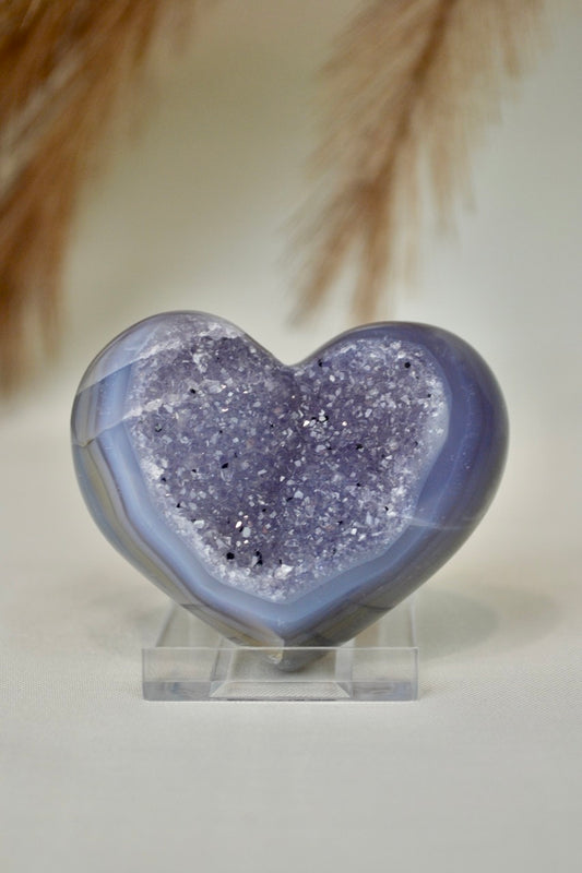 Druzy Agate Heart A