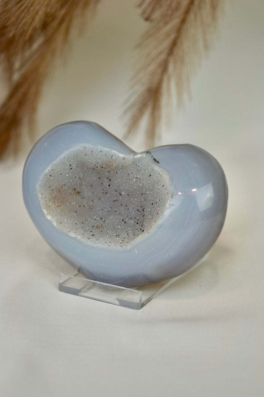 Druzy Agate Heart B