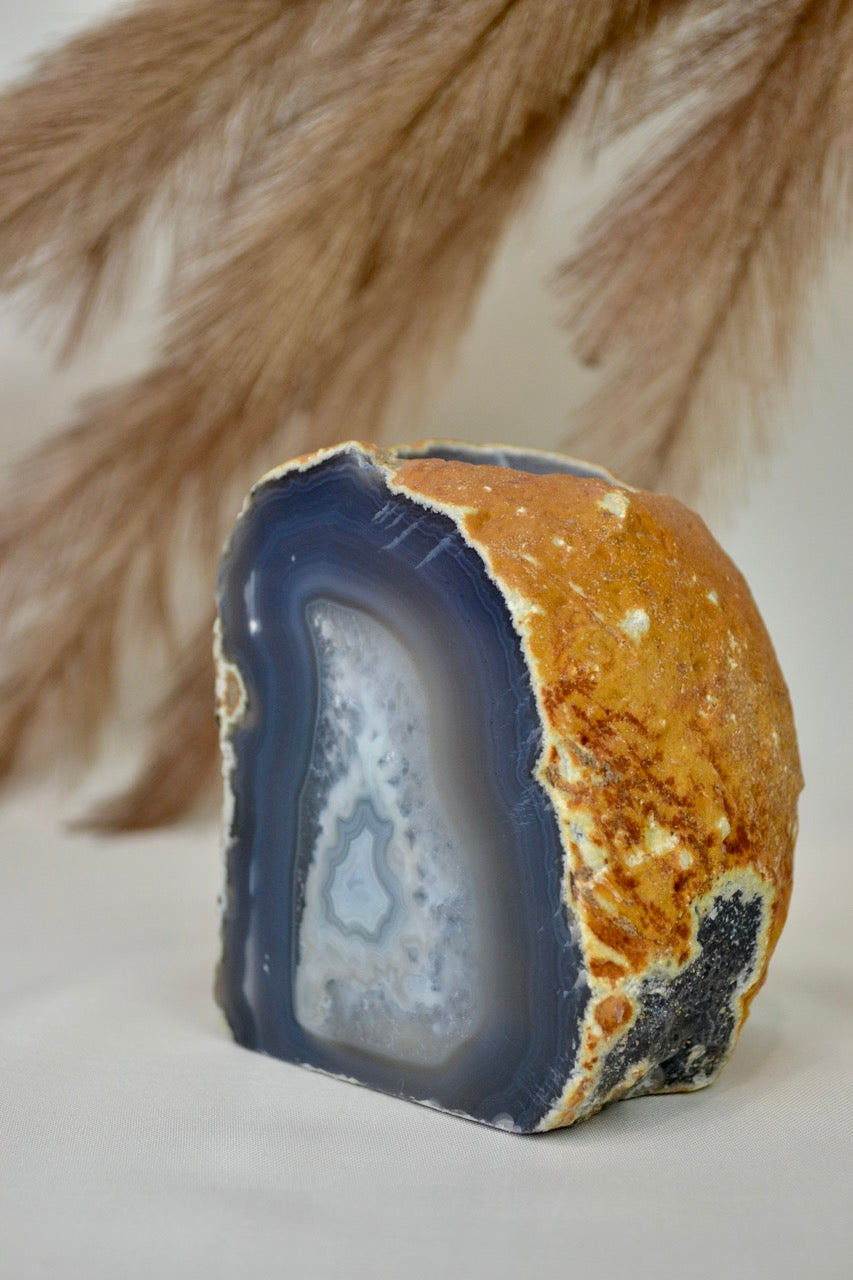 Agate Geode Tea Light Holder C