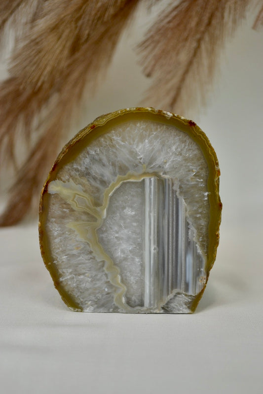 Agate Geode Tea Light Holder B