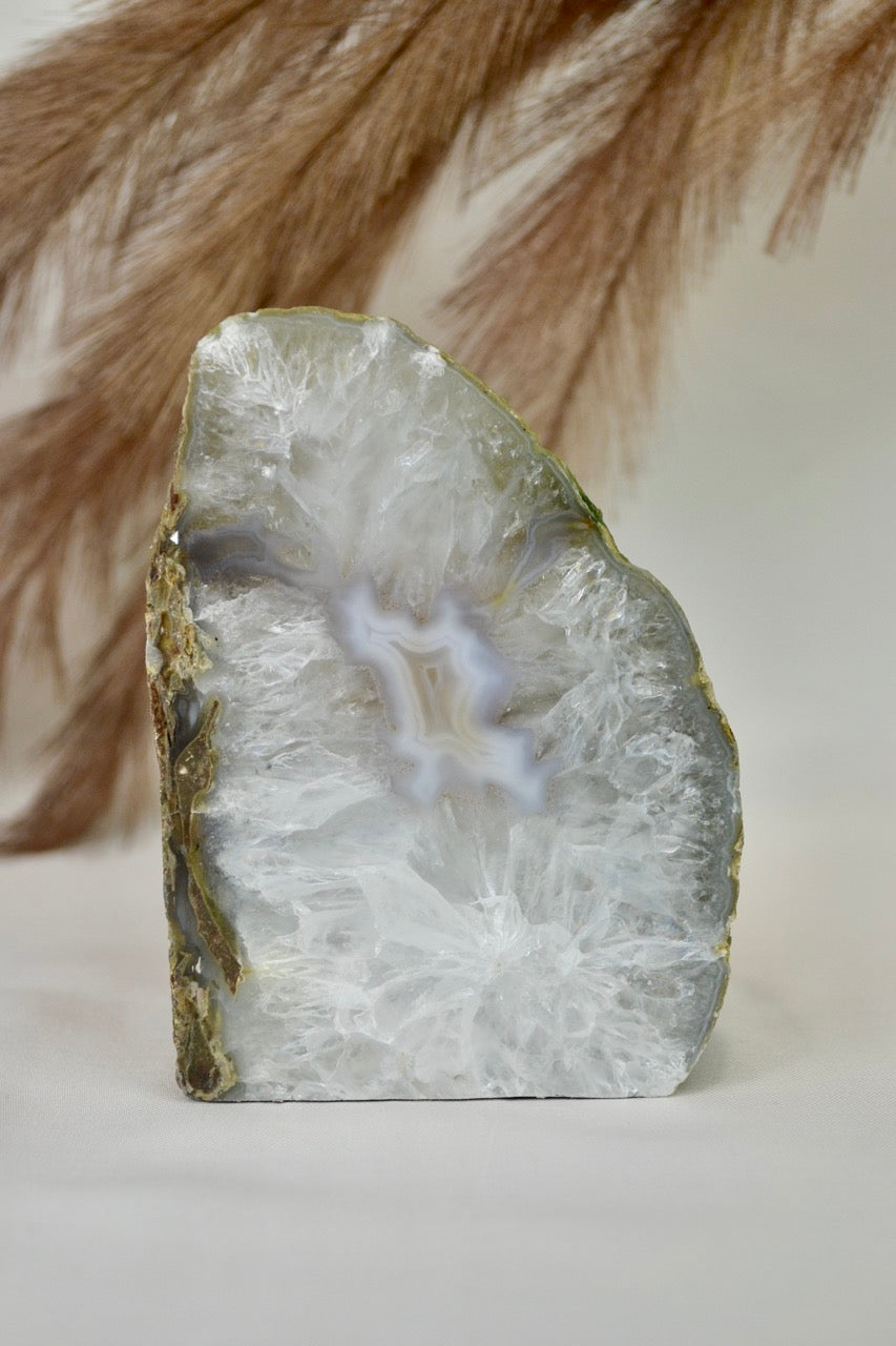 Agate Geode Tea Light Holder G