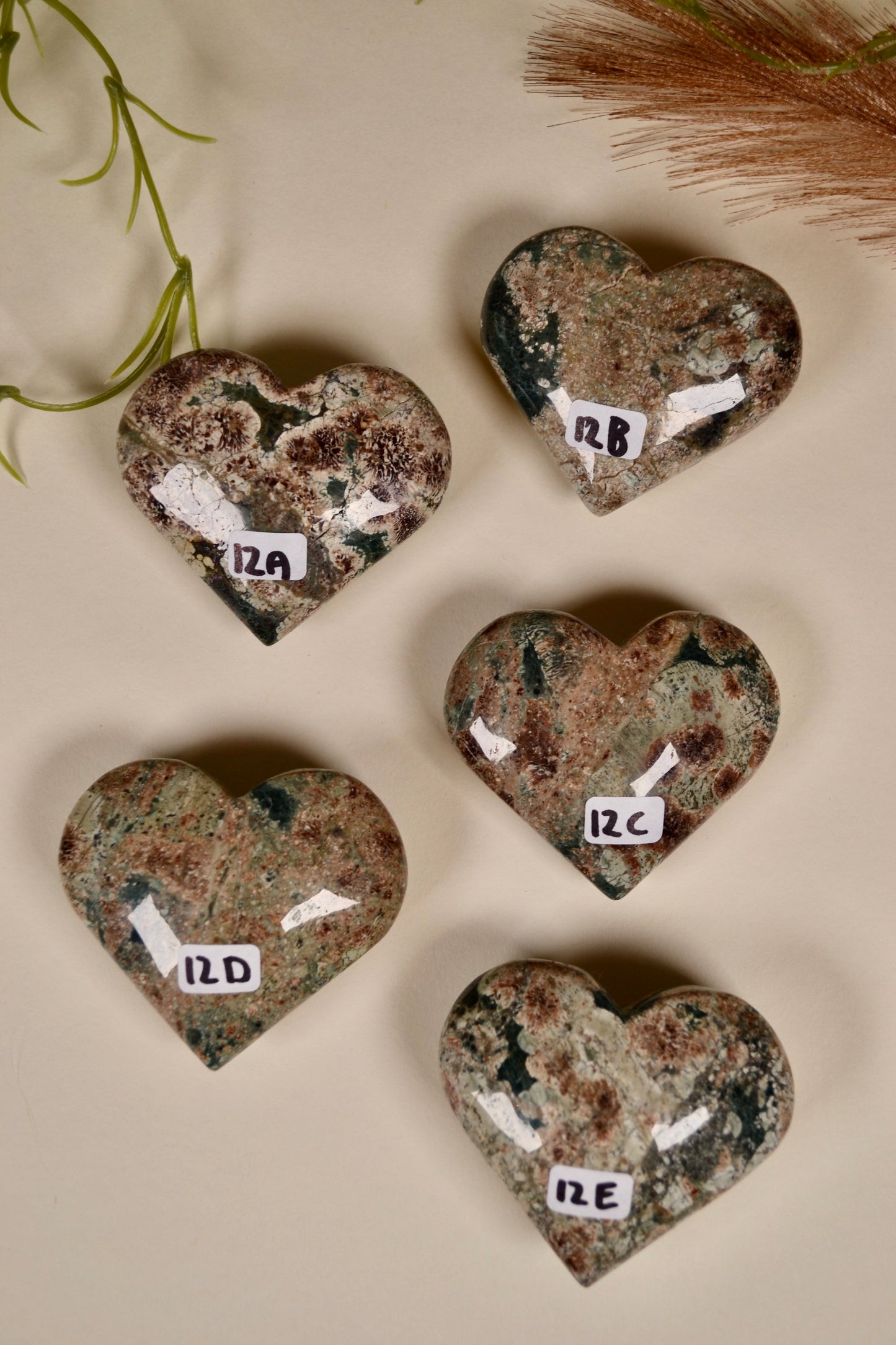 Flower Rhyolite Heart