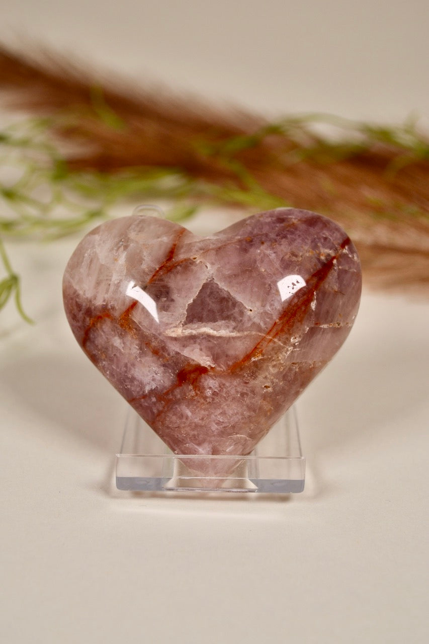 Lavender Rose Quartz Heart