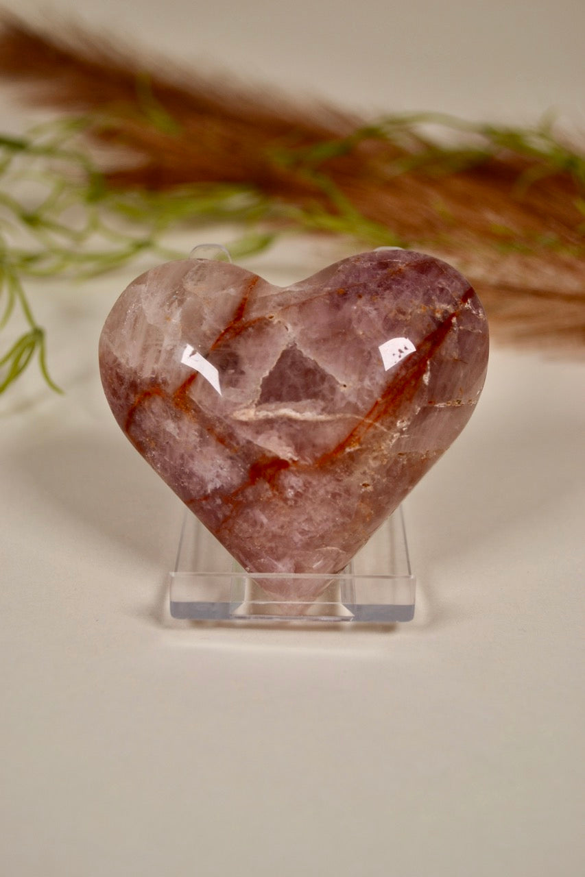 Lavender Rose Quartz Heart