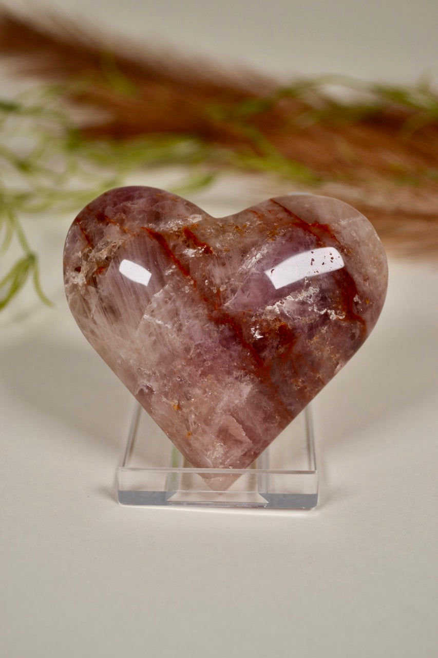 Lavender Rose Quartz Heart